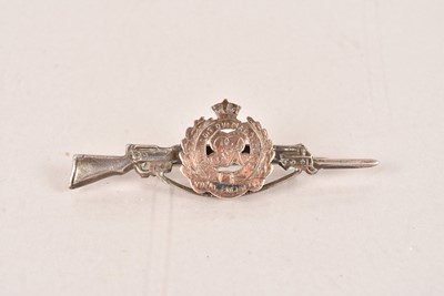 Lot 668 - A WWI Royal Engineers silver and rose gold sweetheart brooch