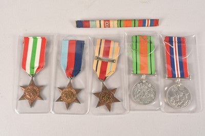 Lot 691 - A WWII Unattributed medal group of five