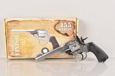 Lot 743 - A Webley Mark VI .177 CO2 Service Revolver