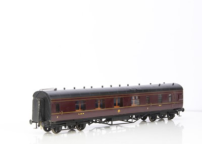 Lot 872 - A Gauge 1 Bogie LMS Stanier Side Corridor Brake/1st Coach  No 5061