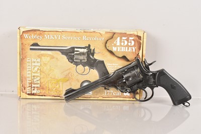 Lot 756 - A Webley Mark VI .177 CO2 Service Revolver