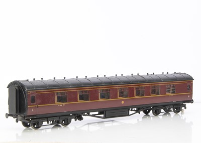 Lot 878 - An Alan Curtis Gauge 1 Bogie LMS Stanier Side Corridor 1st/3rd Coach No 3868