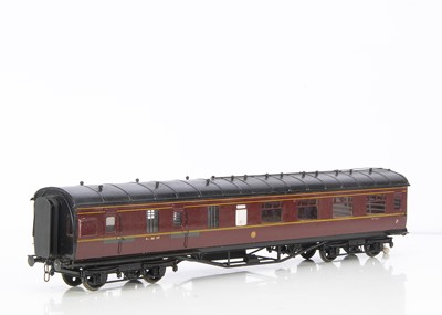 Lot 879 - An Alan Curtis Gauge 1 Bogie LMS Stanier Side Corridor Brake/3rd Coach No 5461