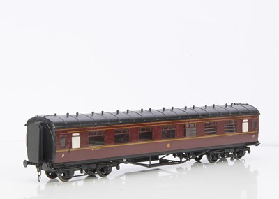 Lot 880 - An Alan Curtis Gauge 1 Bogie LMS Stanier Side Corridor All 3rd Coach No 2129