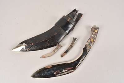 Lot 836 - A Middle Eastern Kukri Knife