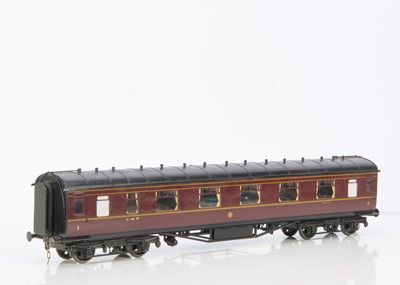 Lot 882 - An Alan Curtis Gauge 1 Bogie LMS Stanier Side Corridor All 1st Coach No 1042