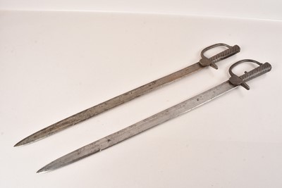 Lot 860 - Two Indian Pattern Baker/Brunswick Bayonets