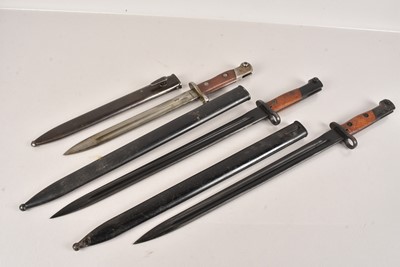 Lot 872 - Two Belgian FN Long Exported Conversion Bayonets