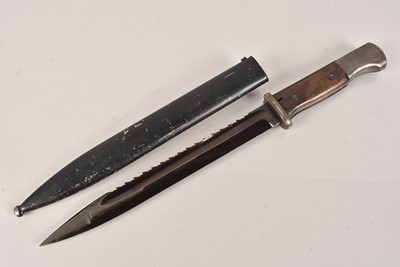 Lot 894 - A WWII M1884/98 3rd Version Bayonet and Scabbard