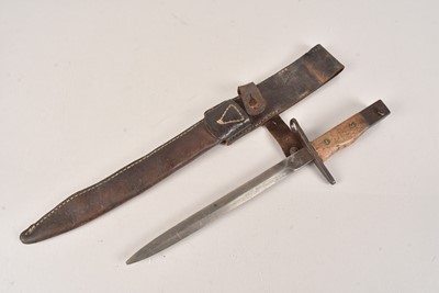 Lot 898 - A scarce Japanese/Dutch 1895 Conversion Bayonet