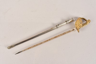 Lot 918 - A Miniature Imperial German Officer's Sword