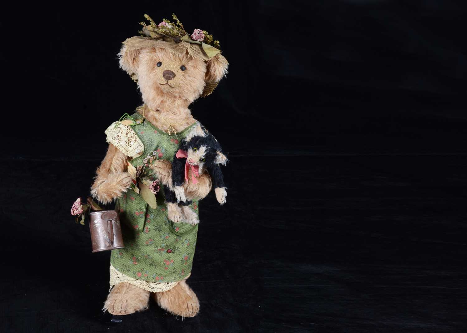 Lot 18 - A Memory Lain Bears artist ‘Zinnia and Catnip’ teddy bear and rabbit