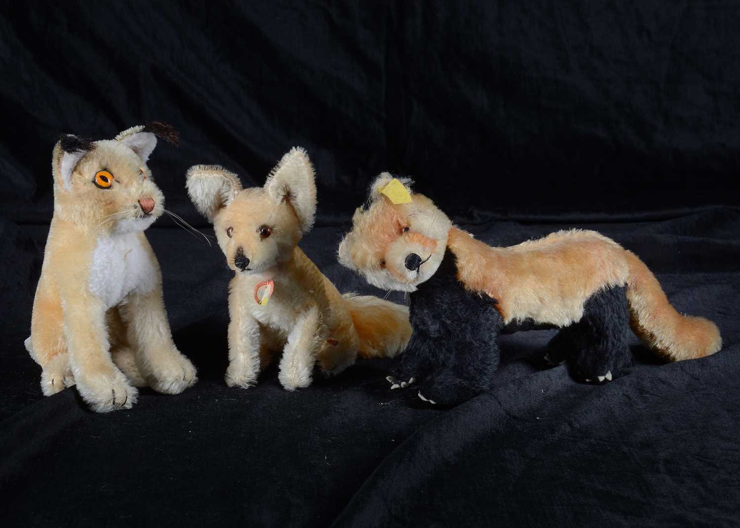 Lot 30 - Three uncommon post-war Steiff wild animals