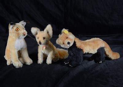 Lot 30 - Three uncommon post-war Steiff wild animals