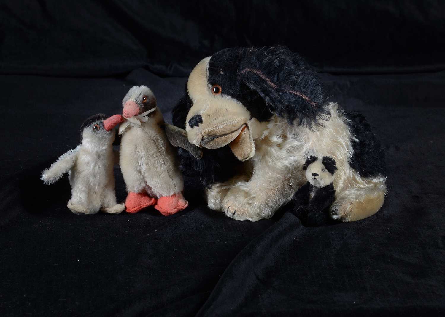 Lot 31 - A post-war Steiff Musical Cockie and Schuco miniature panda