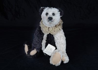 Lot 46 - A Flying Horse Original Designs ‘Domino’ artist teddy bear by Carol Ann Zawadzki