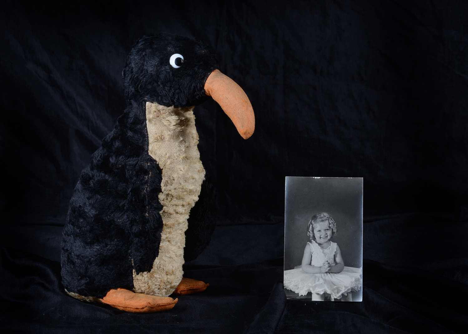 Lot 66 - A British 1930s musical penguin the childhood toy of Valerie Spencer