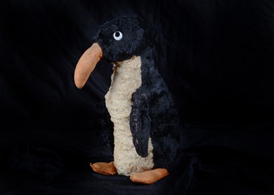 Lot 66 - A British 1930s musical penguin the childhood toy of Valerie Spencer