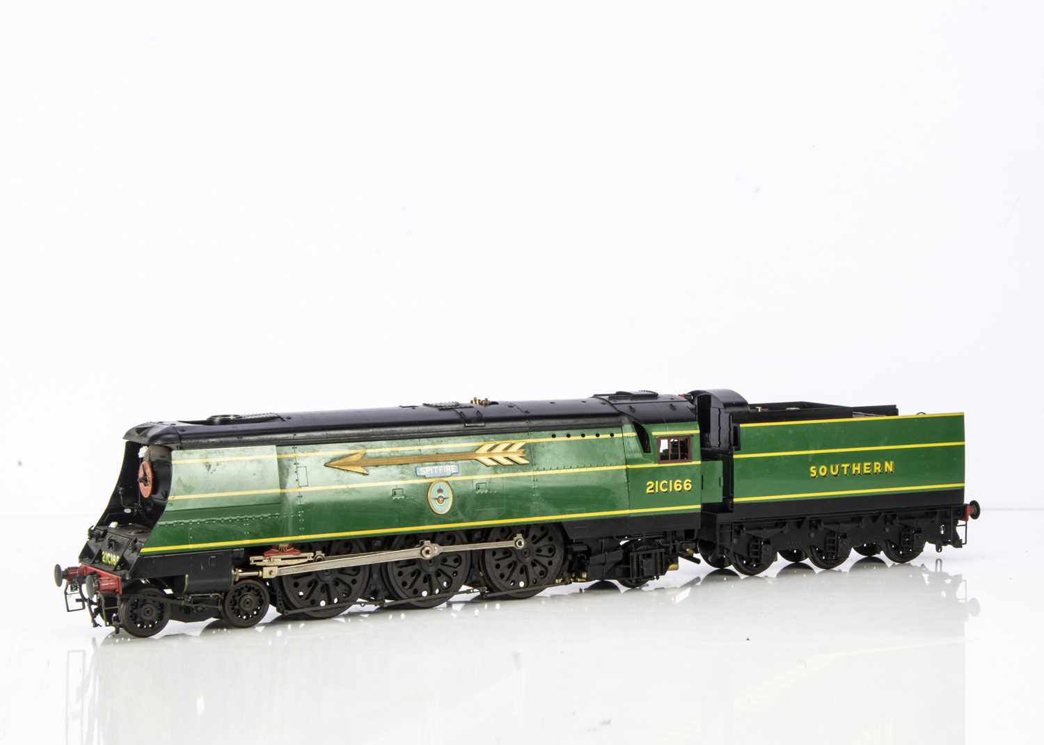 Lot 896 - An Aster for Fulgurex Gauge 1 Live Steam Spirit-Fired Southern Railway Spitfire 4-6-2 Locomotive and Tender No 21C166