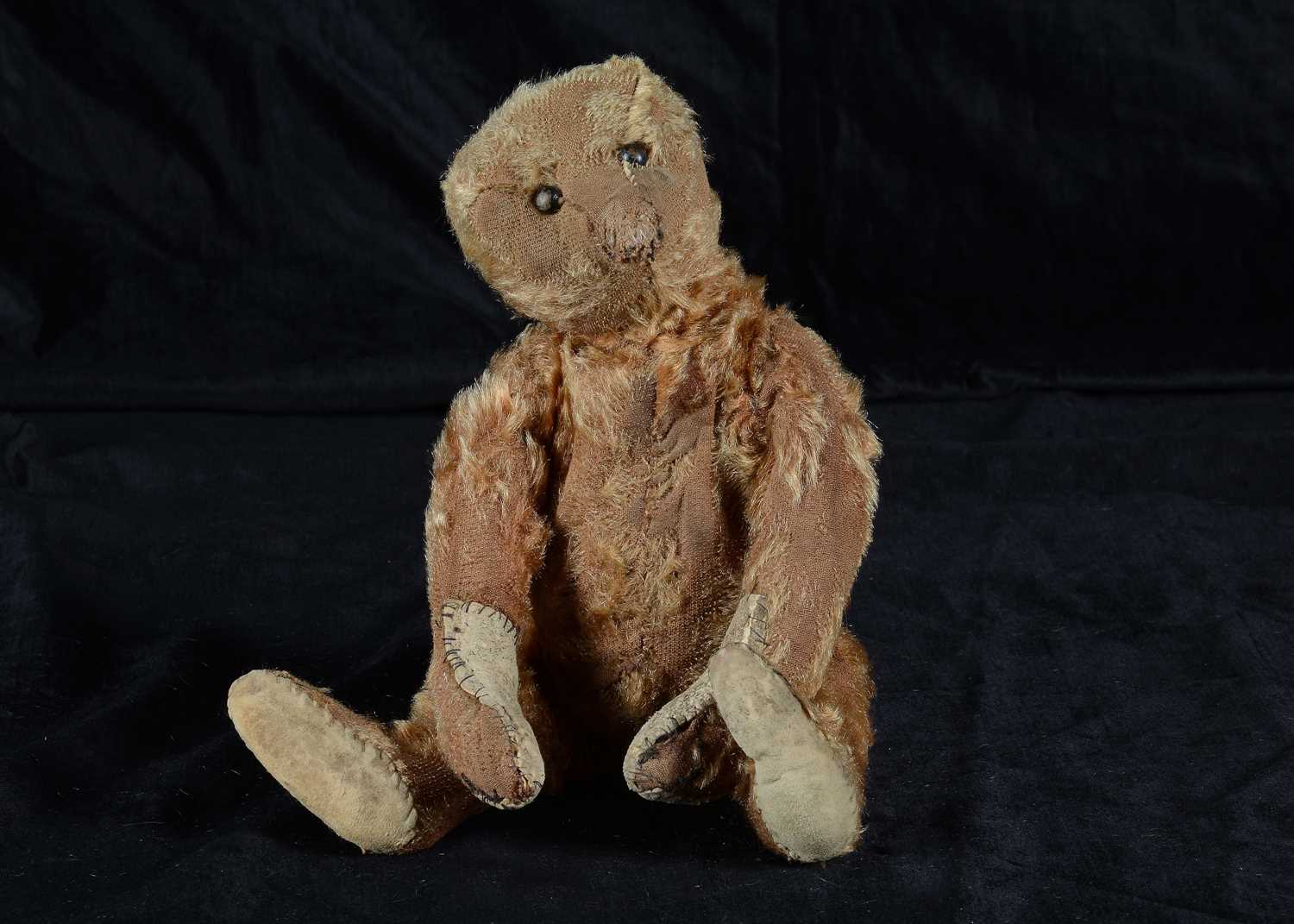 Lot 72 - An early Steiff cinnamon mohair teddy bear, circa 1909