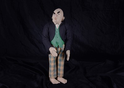 Lot 79 - A very unusual Steiff Mephisto or Mephistopheles from Doctor Faustus felt doll