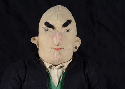 Lot 79 - A very unusual Steiff Mephisto or Mephistopheles from Doctor Faustus felt doll