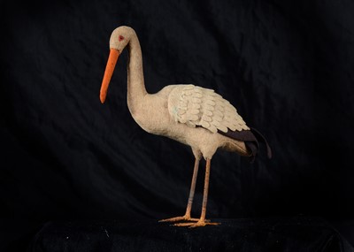 Lot 82 - A very rare Steiff pre-button felt Stork, 1892-1896