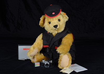 Lot 86 - A rare Steiff for Leica Minox Camera teddy bear, 2000