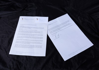 Lot 88 - An interesting Disney/Steiff pre-production sample ‘Disney’ Winnie the Pooh