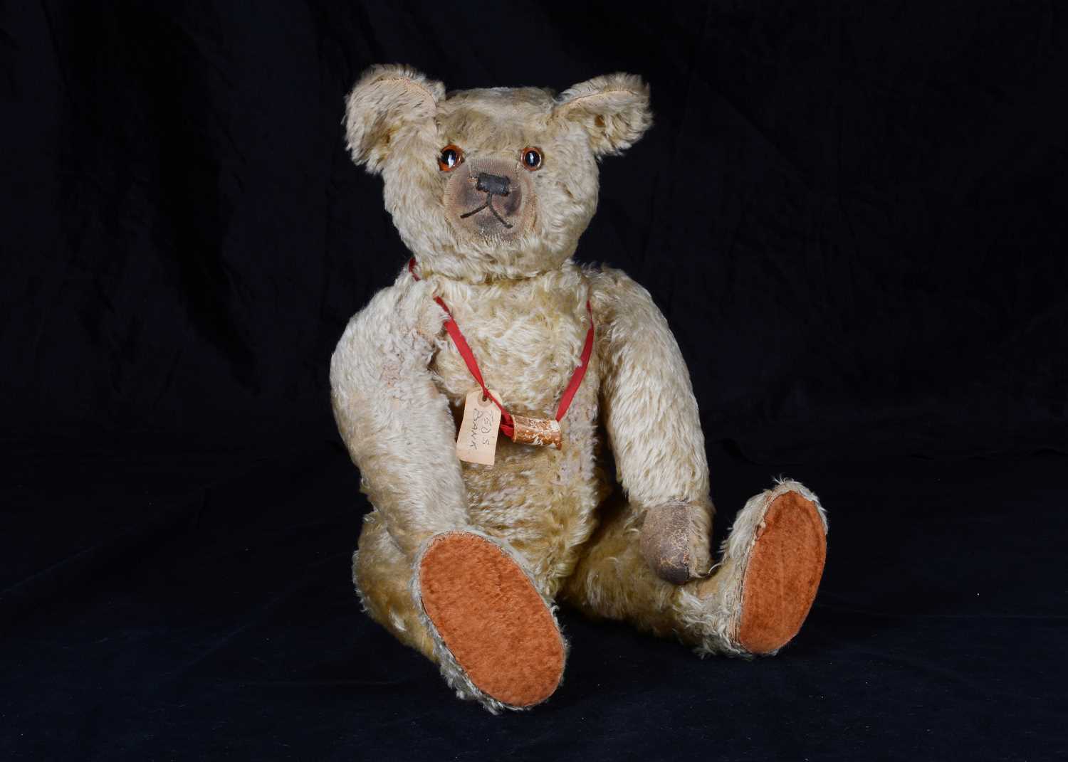 Lot 93 - Sir Edward Bear, a large 1920s Farnell teddy bear with mysterious provenance