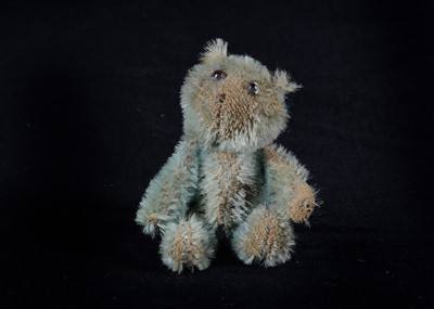 Lot 136 - A rare Farnell 1st World War ‘soldier’ blue mohair teddy bear
