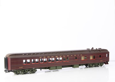 Lot 903 - A Gauge 1 Pennsylvania RR 12-wheeled Pullman car by J&M Models