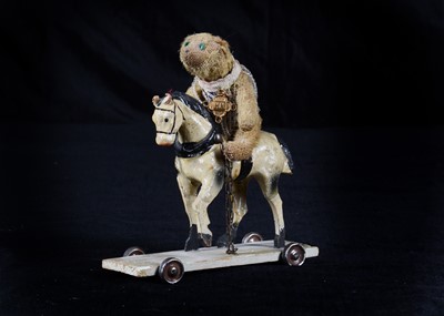 Lot 153 - A Farnell 1st World War ‘soldier’ teddy bear and horse