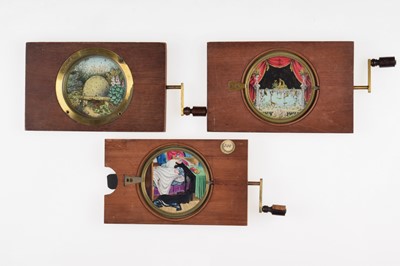 Lot 19 - Seven Rotating Magic Lantern Slides