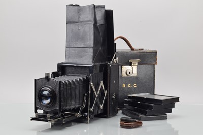 Lot 86 - An Ernemann Ernoflex Model II 9x12cm Reflex Camera
