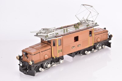 Lot 937 - LGB G Gauge RhB brown Crocodile electric Locomotive