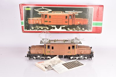 Lot 937 - LGB G Gauge RhB brown Crocodile electric Locomotive