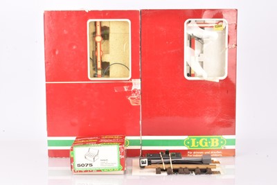 Lot 943 - LGB G Gauge Signals, Uncoupler and Control Box