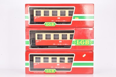 Lot 953 - LGB G Gauge DR Coaches