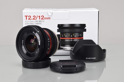 Lot 387 - A Samyang 12mm T2.2 Cine NSC CS Lens