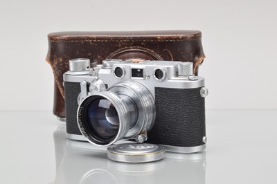 Lot 475 - A Leitz Wetzlar Leica IIIf Rangefinder Camera