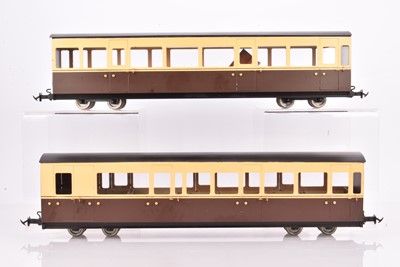 Lot 974 - Metal 32mm Gauge Coaches (4)