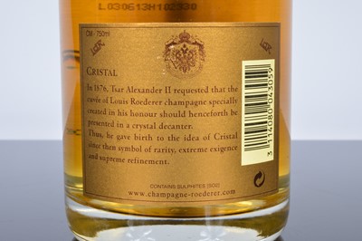 Lot 7 - A bottle of Louis Roederer Cristal 2002 Champagne