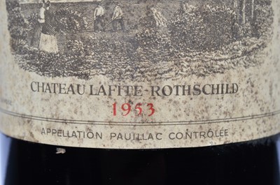 Lot 14 - A rare bottle of 1953 chateau Lafite Rothschild