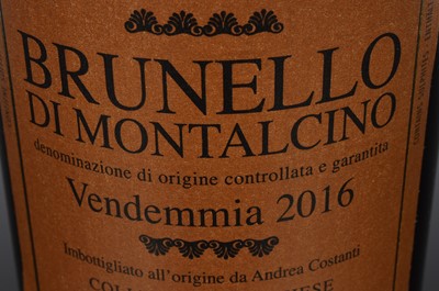 Lot 16 - A bottle of Brunello di Montalcino Riserva Costanti 2016