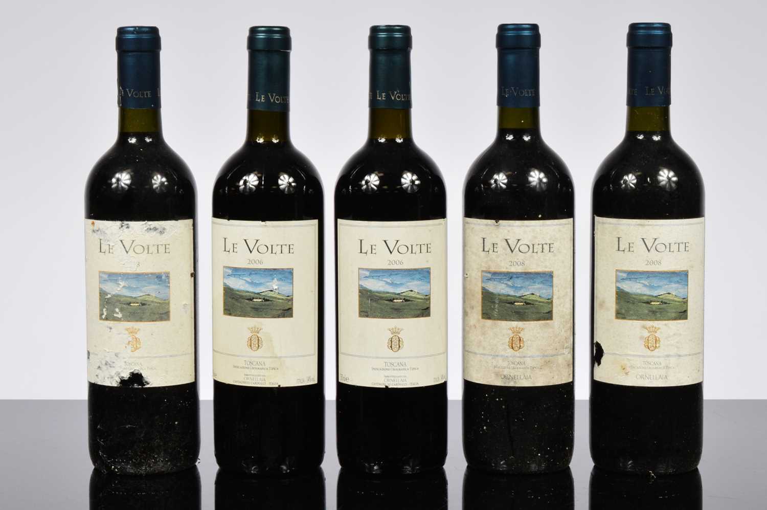Lot 20 - Five bottles of Le Volte red wine