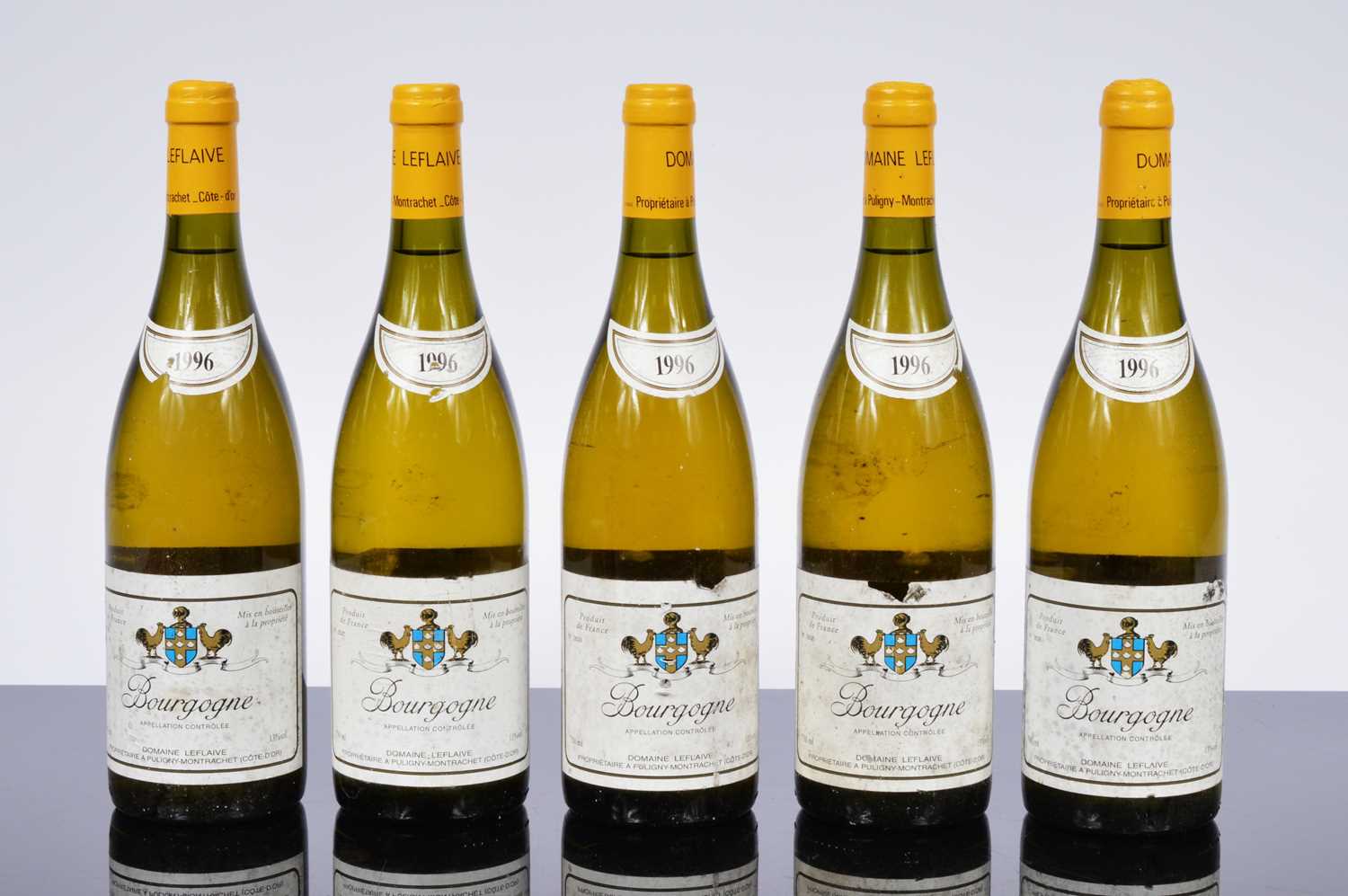 Lot 26 - Five bottles of Domaine Leflaive Bourgogne Blanc