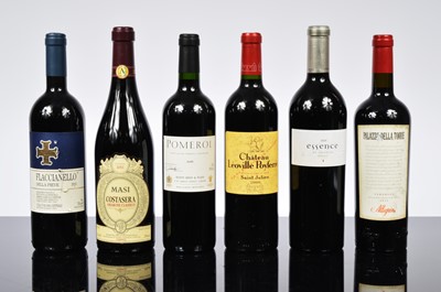 Lot 28 - A collection of six assorted red wines