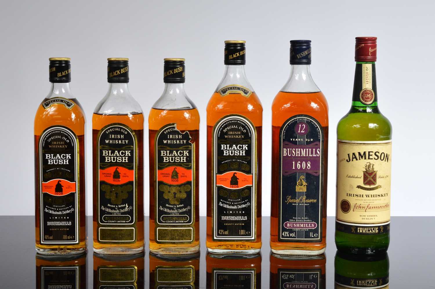 Lot 39 - Six bottles of Irish Whiskey