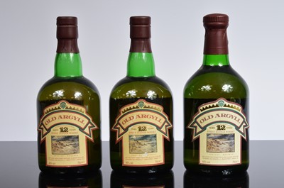 Lot 40 - Three bottles of Old Argyll 12 year old Scotch Whisky